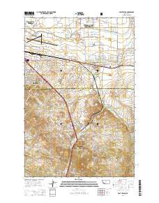 East Helena Montana Current topographic map, 1:24000 scale, 7.5 X 7.5 Minute, Year 2014