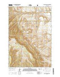 East Pryor Mountain Montana Current topographic map, 1:24000 scale, 7.5 X 7.5 Minute, Year 2014