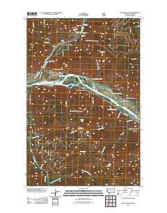 Eddy Mountain Montana Historical topographic map, 1:24000 scale, 7.5 X 7.5 Minute, Year 2011