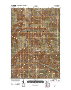 Eden Montana Historical topographic map, 1:24000 scale, 7.5 X 7.5 Minute, Year 2011