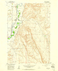 Edgar Montana Historical topographic map, 1:24000 scale, 7.5 X 7.5 Minute, Year 1956