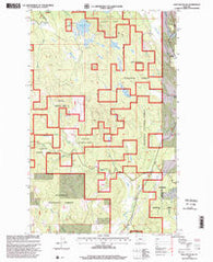 Edna Mountain Montana Historical topographic map, 1:24000 scale, 7.5 X 7.5 Minute, Year 1997