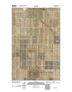 Een School Montana Historical topographic map, 1:24000 scale, 7.5 X 7.5 Minute, Year 2011