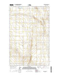 Een School Montana Current topographic map, 1:24000 scale, 7.5 X 7.5 Minute, Year 2014