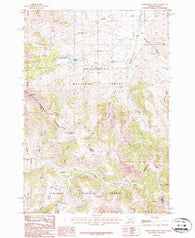 Eighteenmile Peak Montana Historical topographic map, 1:24000 scale, 7.5 X 7.5 Minute, Year 1987