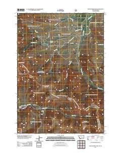 Eighteenmile Peak Montana Historical topographic map, 1:24000 scale, 7.5 X 7.5 Minute, Year 2011