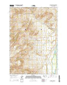 Eightmile Creek Montana Current topographic map, 1:24000 scale, 7.5 X 7.5 Minute, Year 2014
