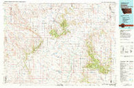 Ekalaka Montana Historical topographic map, 1:100000 scale, 30 X 60 Minute, Year 1982
