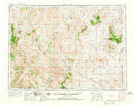 Ekalaka Montana Historical topographic map, 1:250000 scale, 1 X 2 Degree, Year 1954