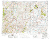 Ekalaka Montana Historical topographic map, 1:250000 scale, 1 X 2 Degree, Year 1954