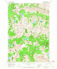 El Capitan Montana Historical topographic map, 1:24000 scale, 7.5 X 7.5 Minute, Year 1964