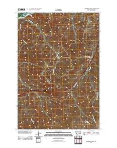 Eldering Ranch Montana Historical topographic map, 1:24000 scale, 7.5 X 7.5 Minute, Year 2011