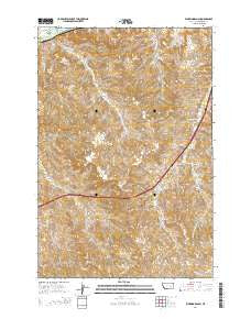Eldering Ranch Montana Current topographic map, 1:24000 scale, 7.5 X 7.5 Minute, Year 2014