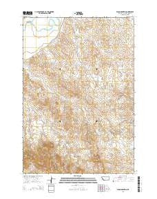 Eldon Mountain Montana Current topographic map, 1:24000 scale, 7.5 X 7.5 Minute, Year 2014