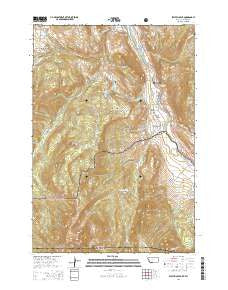 Electric Peak Montana Current topographic map, 1:24000 scale, 7.5 X 7.5 Minute, Year 2014