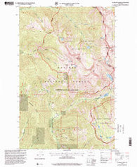 Elephant Peak Montana Historical topographic map, 1:24000 scale, 7.5 X 7.5 Minute, Year 1997