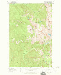 Elephant Peak Montana Historical topographic map, 1:24000 scale, 7.5 X 7.5 Minute, Year 1966