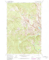 Elephant Peak Montana Historical topographic map, 1:24000 scale, 7.5 X 7.5 Minute, Year 1966