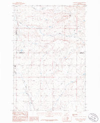Elephant Rocks Montana Historical topographic map, 1:24000 scale, 7.5 X 7.5 Minute, Year 1986