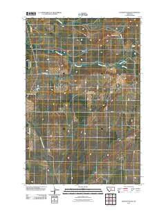 Elephant Rocks Montana Historical topographic map, 1:24000 scale, 7.5 X 7.5 Minute, Year 2011
