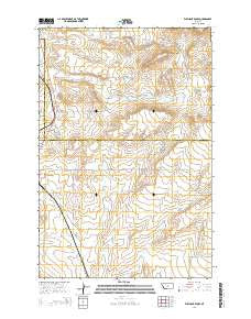 Elephant Rocks Montana Current topographic map, 1:24000 scale, 7.5 X 7.5 Minute, Year 2014