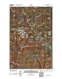 Elevation Mountain Montana Historical topographic map, 1:24000 scale, 7.5 X 7.5 Minute, Year 2011