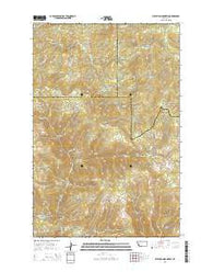 Elevation Mountain Montana Current topographic map, 1:24000 scale, 7.5 X 7.5 Minute, Year 2014