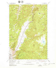 Elk Park Montana Historical topographic map, 1:62500 scale, 15 X 15 Minute, Year 1954
