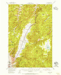 Elk Park Montana Historical topographic map, 1:62500 scale, 15 X 15 Minute, Year 1954