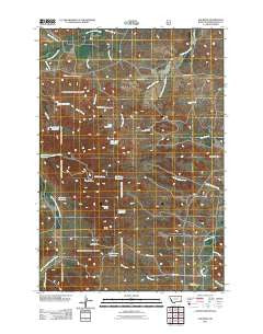 Elk Ridge Montana Historical topographic map, 1:24000 scale, 7.5 X 7.5 Minute, Year 2011