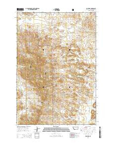 Elk Ridge Montana Current topographic map, 1:24000 scale, 7.5 X 7.5 Minute, Year 2014