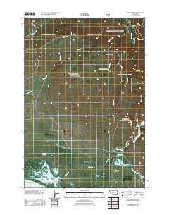 Elk Springs Montana Historical topographic map, 1:24000 scale, 7.5 X 7.5 Minute, Year 2011