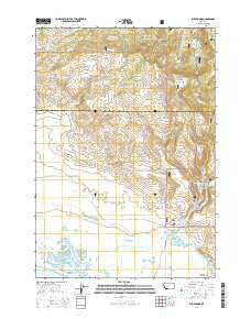 Elk Springs Montana Current topographic map, 1:24000 scale, 7.5 X 7.5 Minute, Year 2014