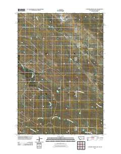 Elkhorn Creek East Montana Historical topographic map, 1:24000 scale, 7.5 X 7.5 Minute, Year 2011