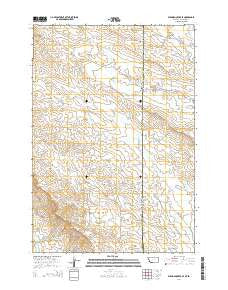 Elkhorn Creek SE Montana Current topographic map, 1:24000 scale, 7.5 X 7.5 Minute, Year 2014