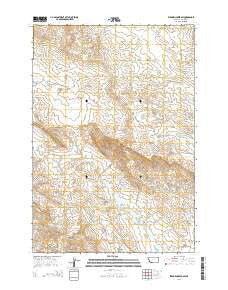 Elkhorn Creek SW Montana Current topographic map, 1:24000 scale, 7.5 X 7.5 Minute, Year 2014