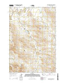 Elkhorn Creek West Montana Current topographic map, 1:24000 scale, 7.5 X 7.5 Minute, Year 2014