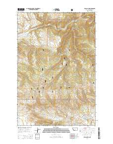 Ellis Canyon Montana Current topographic map, 1:24000 scale, 7.5 X 7.5 Minute, Year 2014