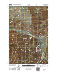 Elliston Montana Historical topographic map, 1:24000 scale, 7.5 X 7.5 Minute, Year 2011