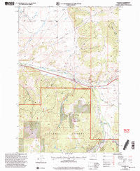 Elliston Montana Historical topographic map, 1:24000 scale, 7.5 X 7.5 Minute, Year 2001