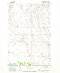 Ellsworth Coulee Montana Historical topographic map, 1:24000 scale, 7.5 X 7.5 Minute, Year 1969