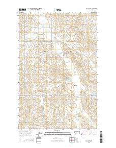 Elm Coulee Montana Current topographic map, 1:24000 scale, 7.5 X 7.5 Minute, Year 2014