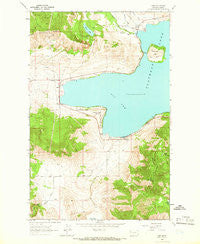 Elmo Montana Historical topographic map, 1:24000 scale, 7.5 X 7.5 Minute, Year 1964