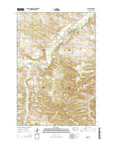 Elso Montana Current topographic map, 1:24000 scale, 7.5 X 7.5 Minute, Year 2014