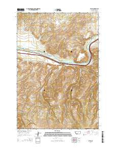 Elton Montana Current topographic map, 1:24000 scale, 7.5 X 7.5 Minute, Year 2014