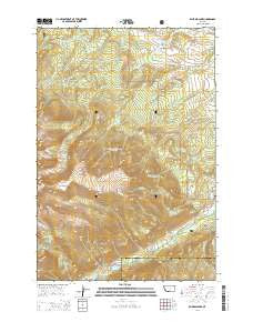 Emerald Lake Montana Current topographic map, 1:24000 scale, 7.5 X 7.5 Minute, Year 2014