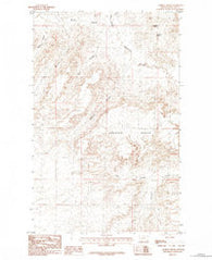 Emerick Bench Montana Historical topographic map, 1:24000 scale, 7.5 X 7.5 Minute, Year 1984