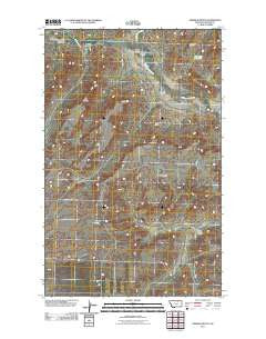 Emerick Bench Montana Historical topographic map, 1:24000 scale, 7.5 X 7.5 Minute, Year 2011