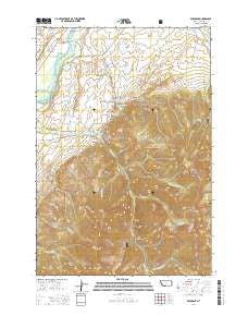 Emigrant Montana Current topographic map, 1:24000 scale, 7.5 X 7.5 Minute, Year 2014