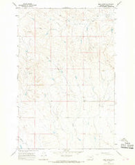 Emma Butte Montana Historical topographic map, 1:24000 scale, 7.5 X 7.5 Minute, Year 1965